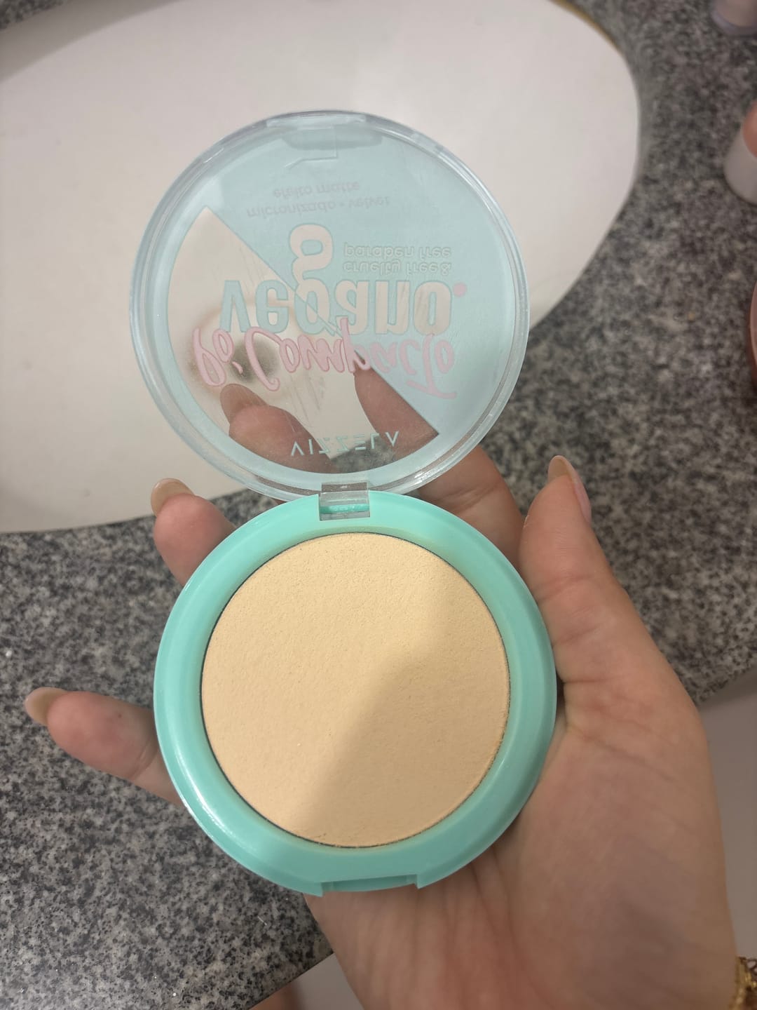 Customer photo review of Pó Compacto Vizzela