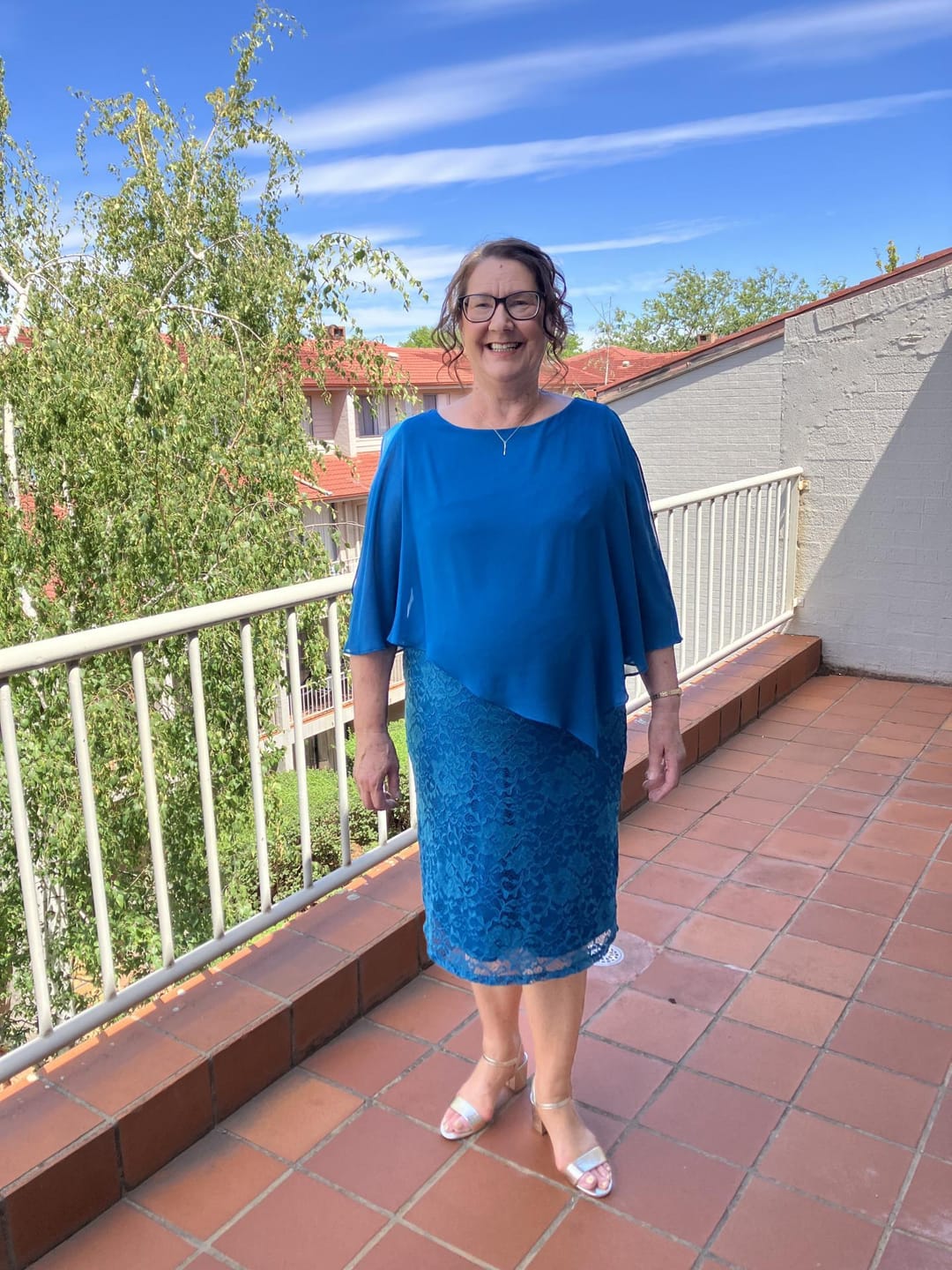 Customer photo review of Geraldine Royal Lace Dress