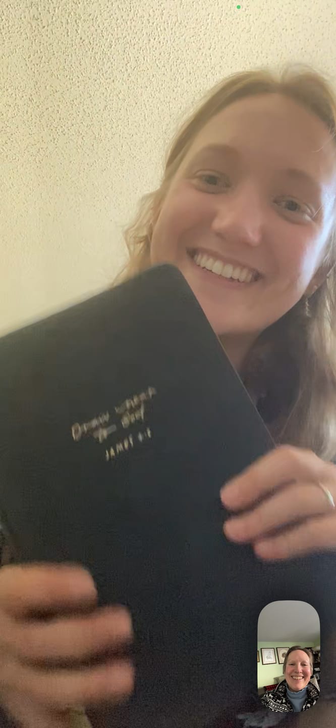 Customer photo review of Blessed Is She Single-Column Journaling Bible (NRSV-CE, with Imprimatur)