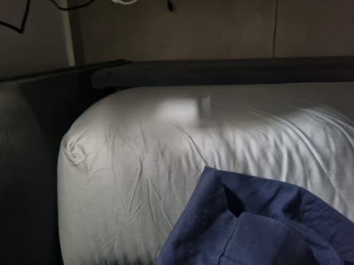 Customer photo review of סדין פרימיום סאטן 300 - Slate Gray