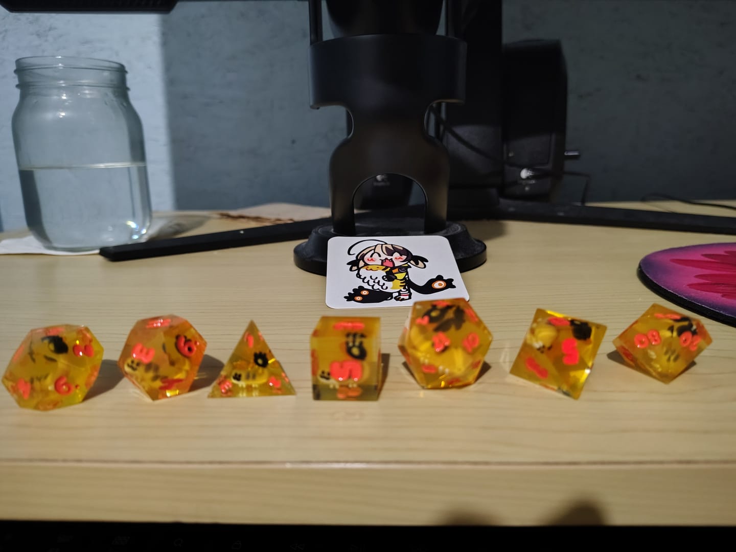 Customer photo review of PRE-ORDER | Gigi Murin Resin Dice Set | hololive English x MMG Exclusive