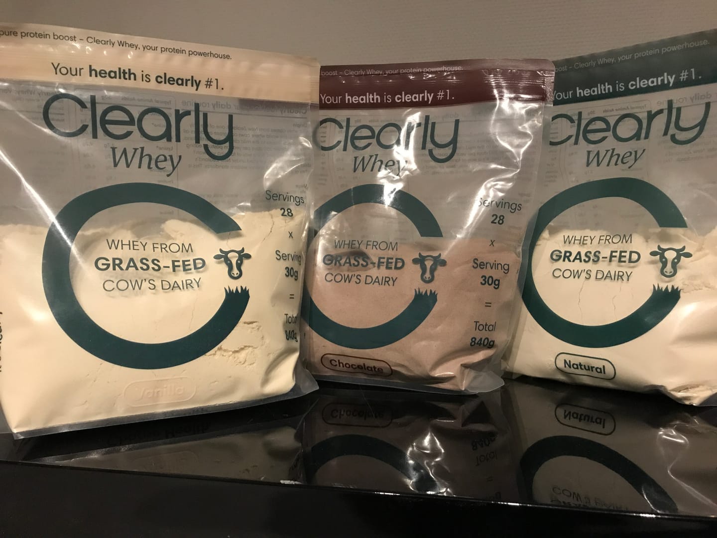 Customer photo review of Grass-fed Whey