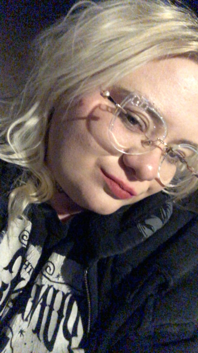 Customer photo review of Kitty Eyeglasses