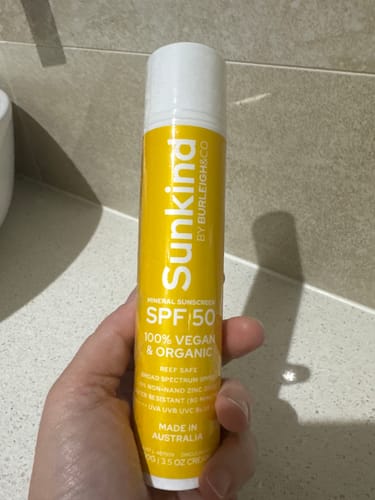 Customer photo review of Sunkind SPF 50 Mineral Sunscreen – Pre Summer 2-Pack
