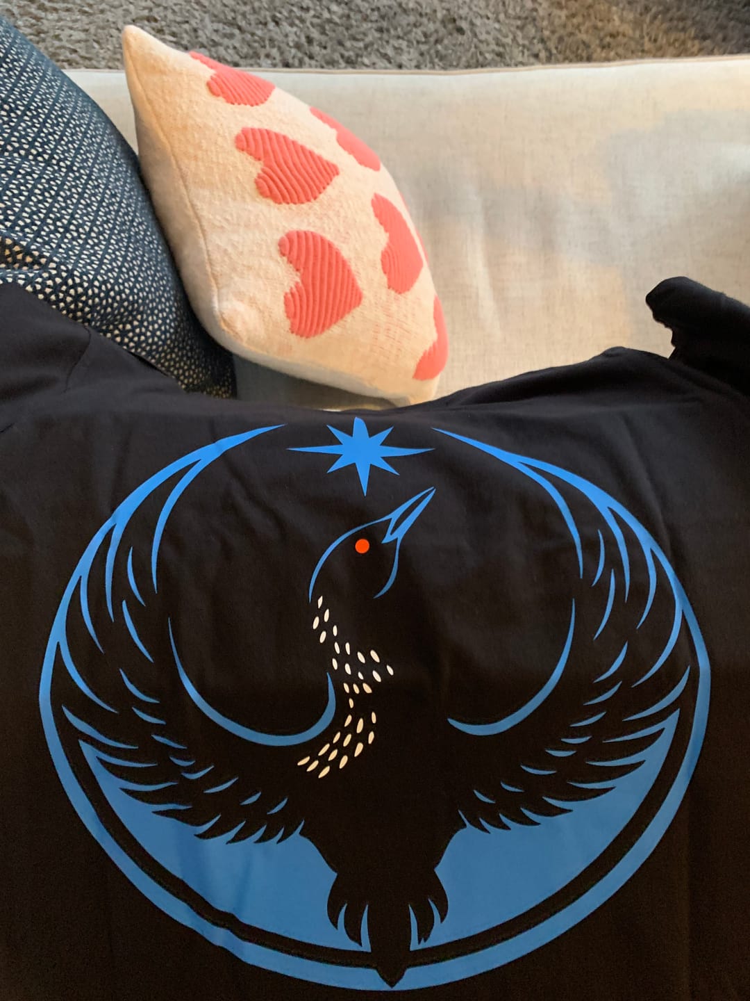 Customer photo review of Minnesota Strong Rebel Loon T-Shirt