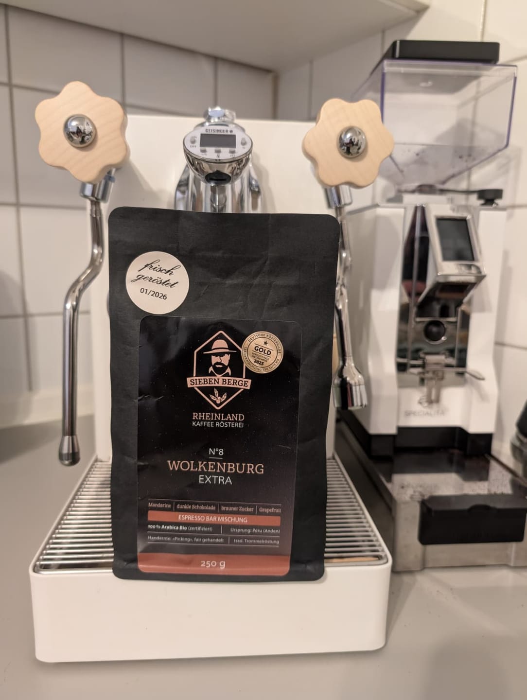 Customer photo review of N°8 Wolkenburg Extra – Bio Espresso Bar Mischung mit außergewöhnlichem Charakter