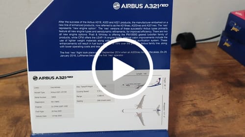 Customer video review of GEMINI URAL A321NEO 1/400 REG#RA-73800 (**)