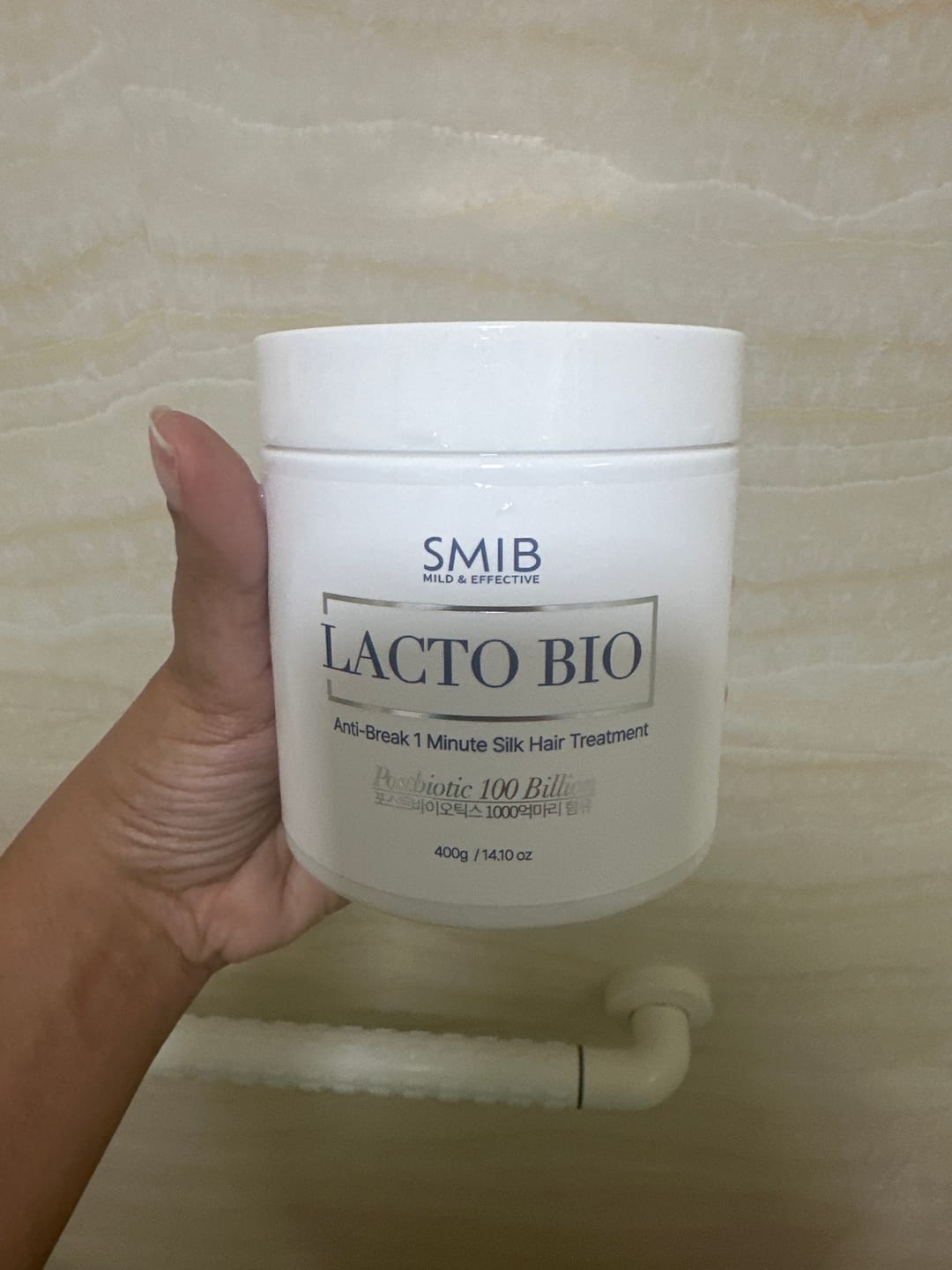 Customer photo review of [ SMIB ] -LactoBio Hair Mask Treatment >Anti Frizz & Repair Series