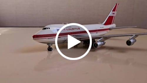 Customer video review of GEMINI AIR MAURITIUS 747SP 1/400 REG#3B-NAG (**)