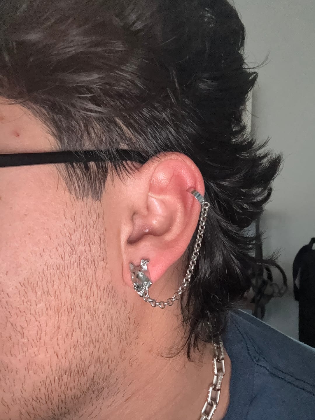 Customer photo review of HELLHOUND EARRING + CUFF