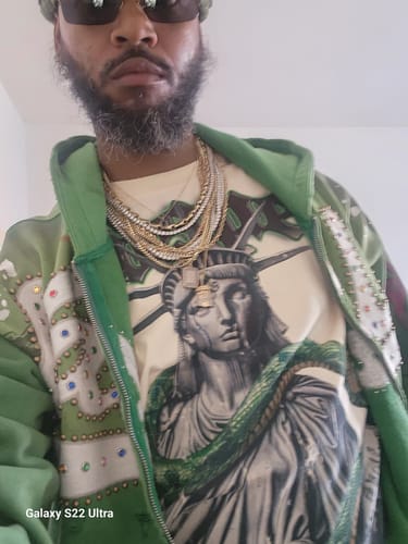 Customer photo review of Godspeed OG Logo Sock Green