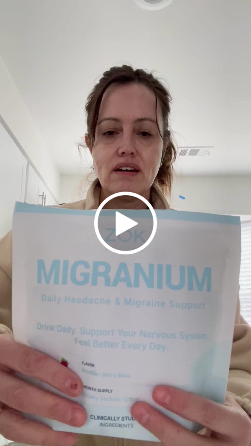Customer video review of Migranium - World’s 1st Anti-Migraine Super Formula for Headaches + Brain Fog + Stress