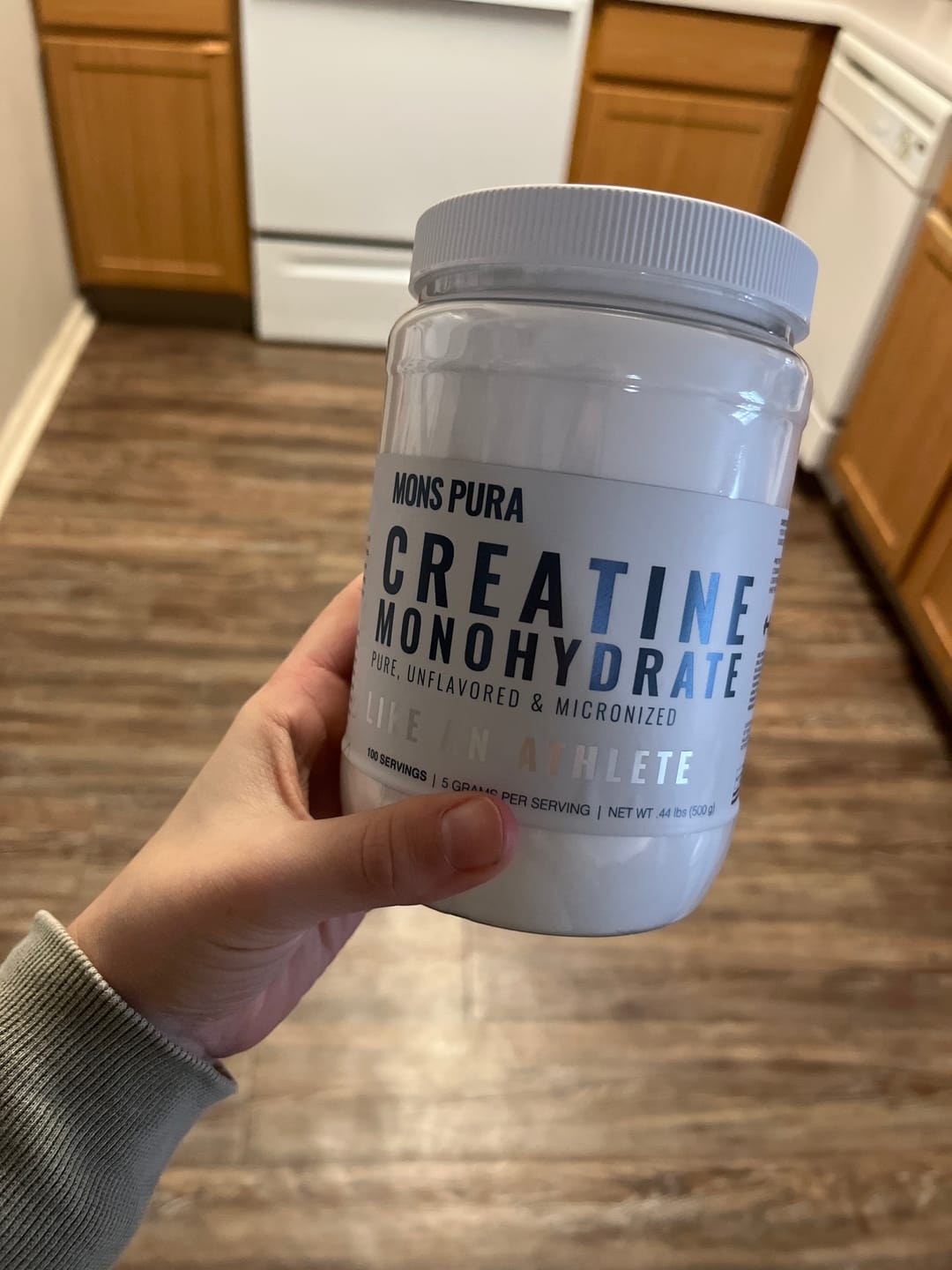 Customer photo review of Creatine Monohydrate