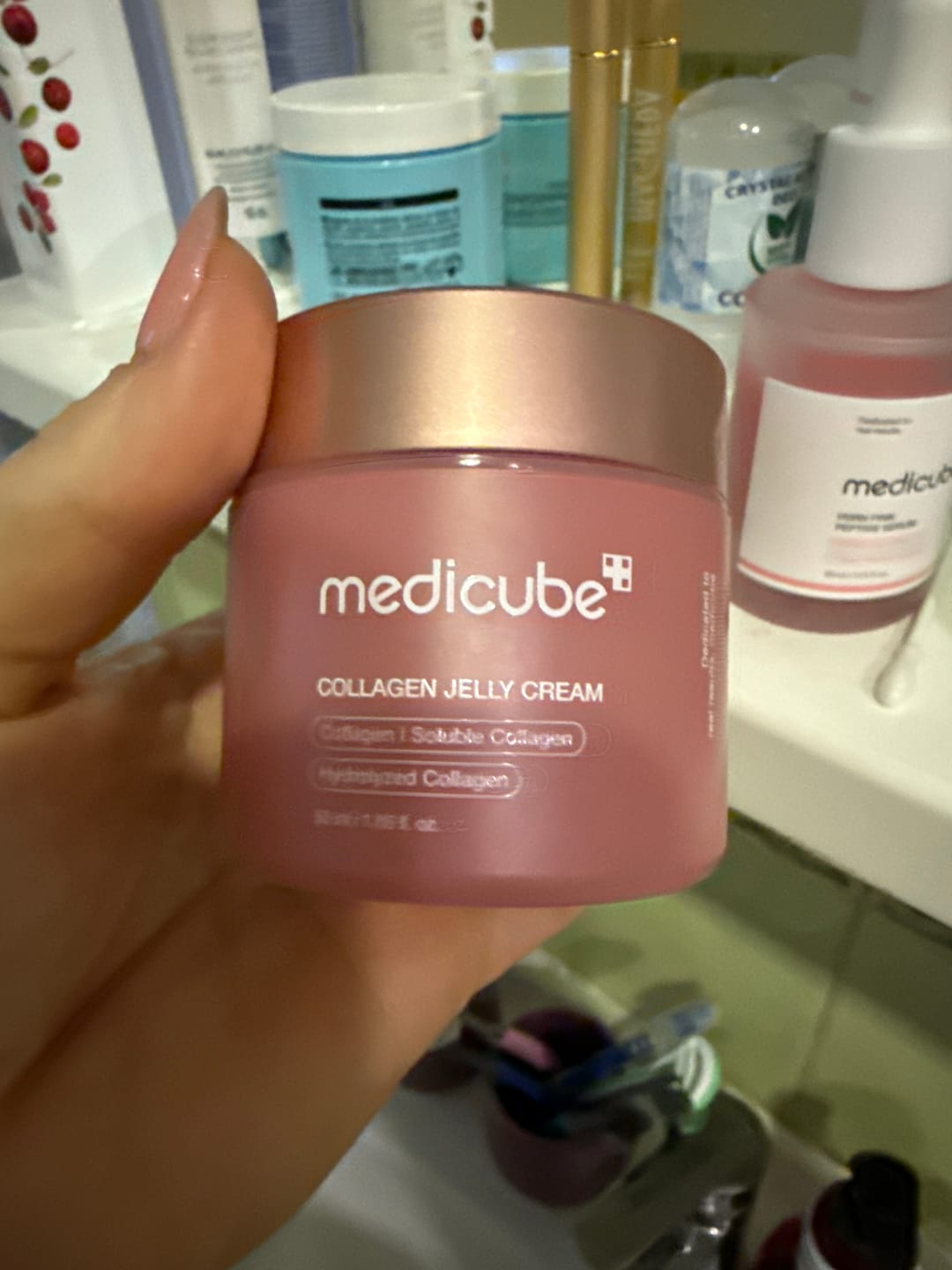 Customer photo review of Nostiprinošs krēms-gels sejai Medicube Collagen Jelly Cream