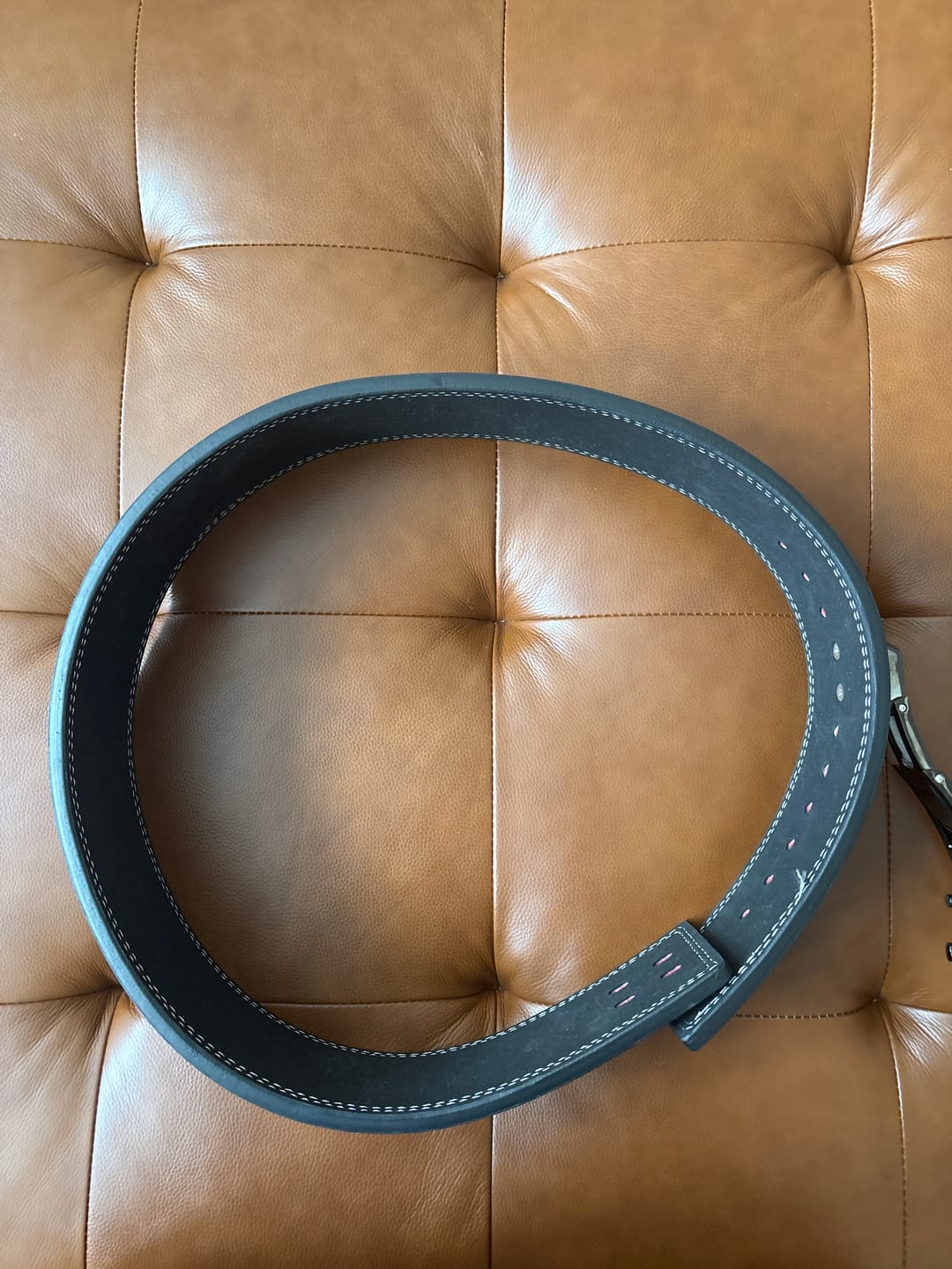 Customer photo review of 10MM Lever Belt - Black