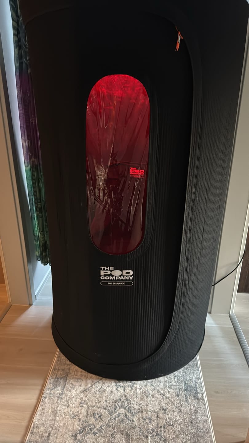 Customer photo review of The Sauna Pod