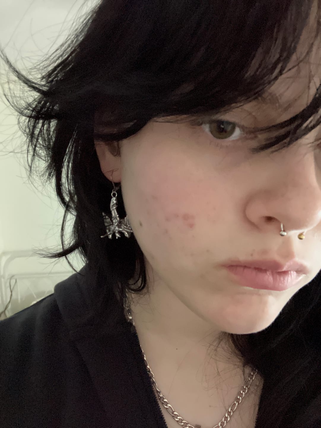 Customer photo review of FALLEN ANGEL EARRING