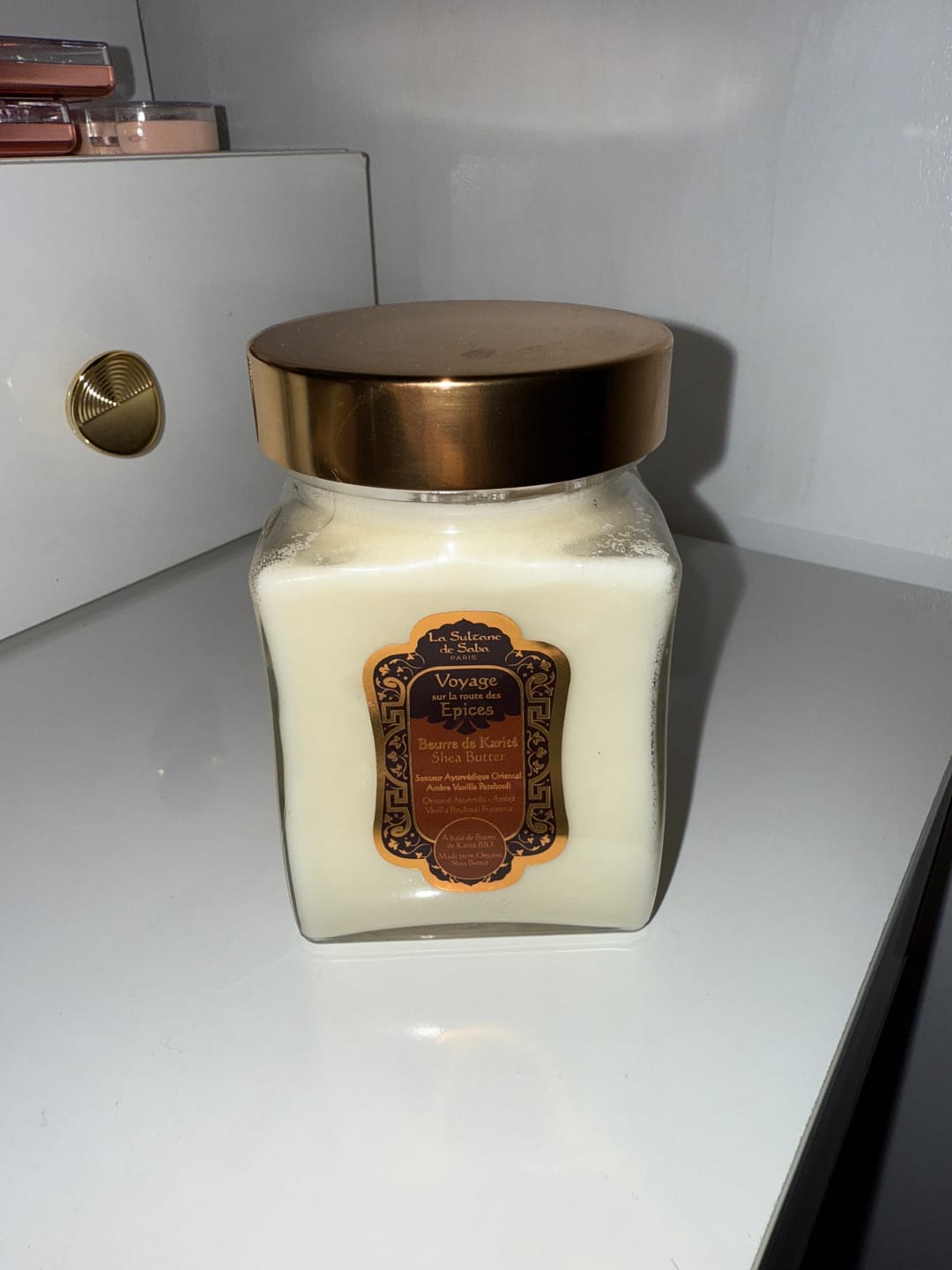 Customer photo review of Shea Butter - Ayurvedic Treatment - Amber Vanilla Patchouli Journey To The Spices Route