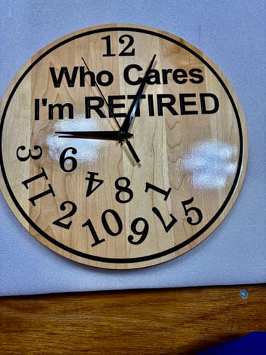 Customer photo review of Wall Clock Set - January