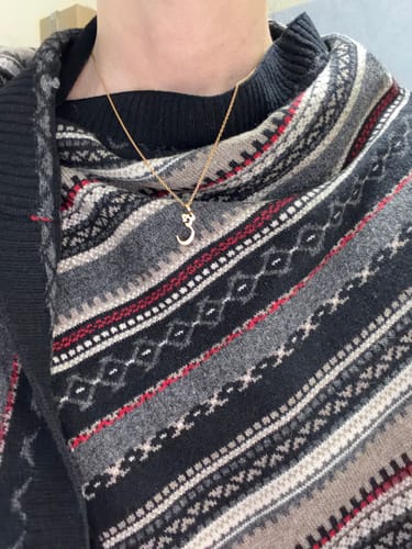Customer photo review of Arabic Letter Necklace - Choose your Letter