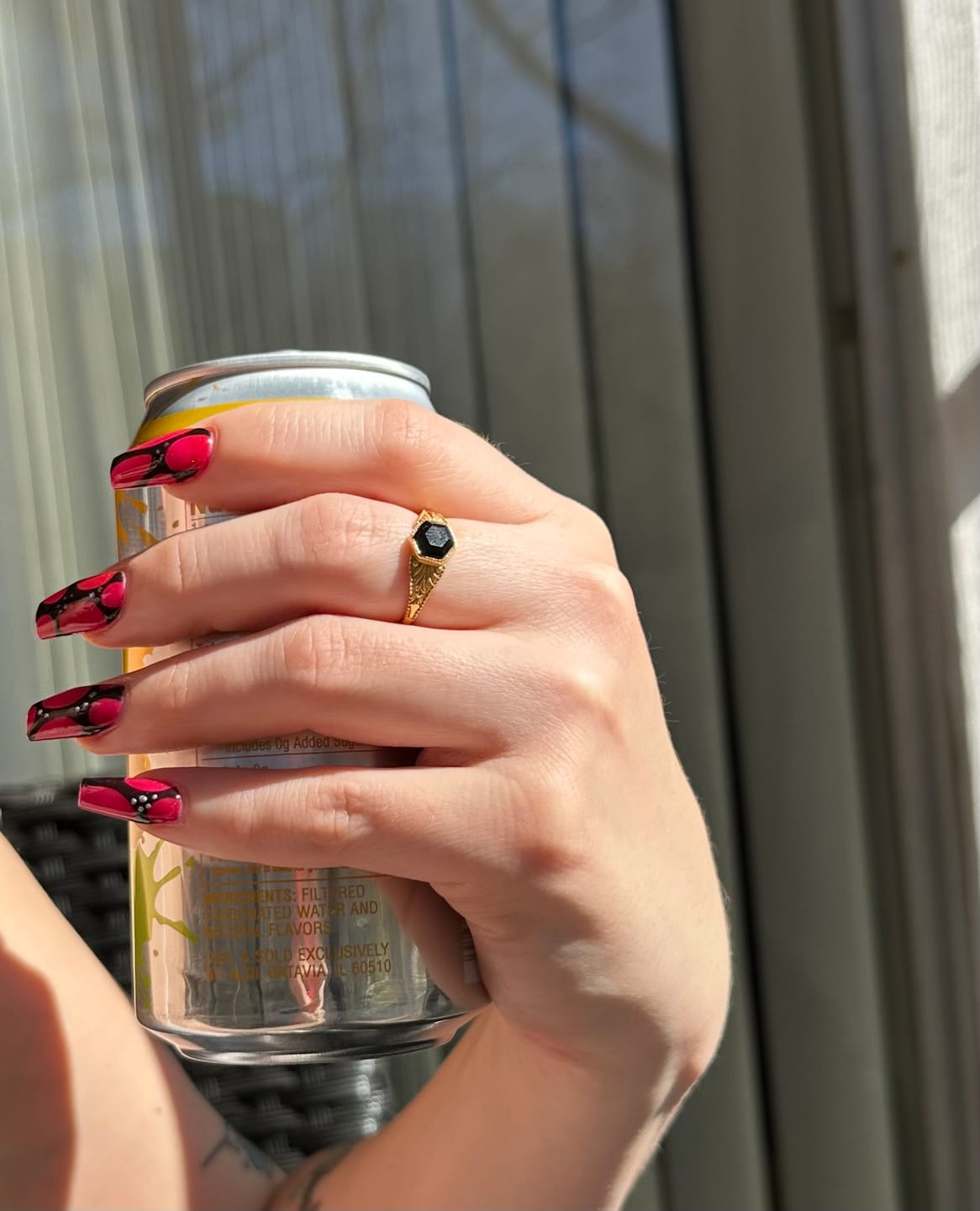Customer photo review of Phoenix Black Onyx Ring