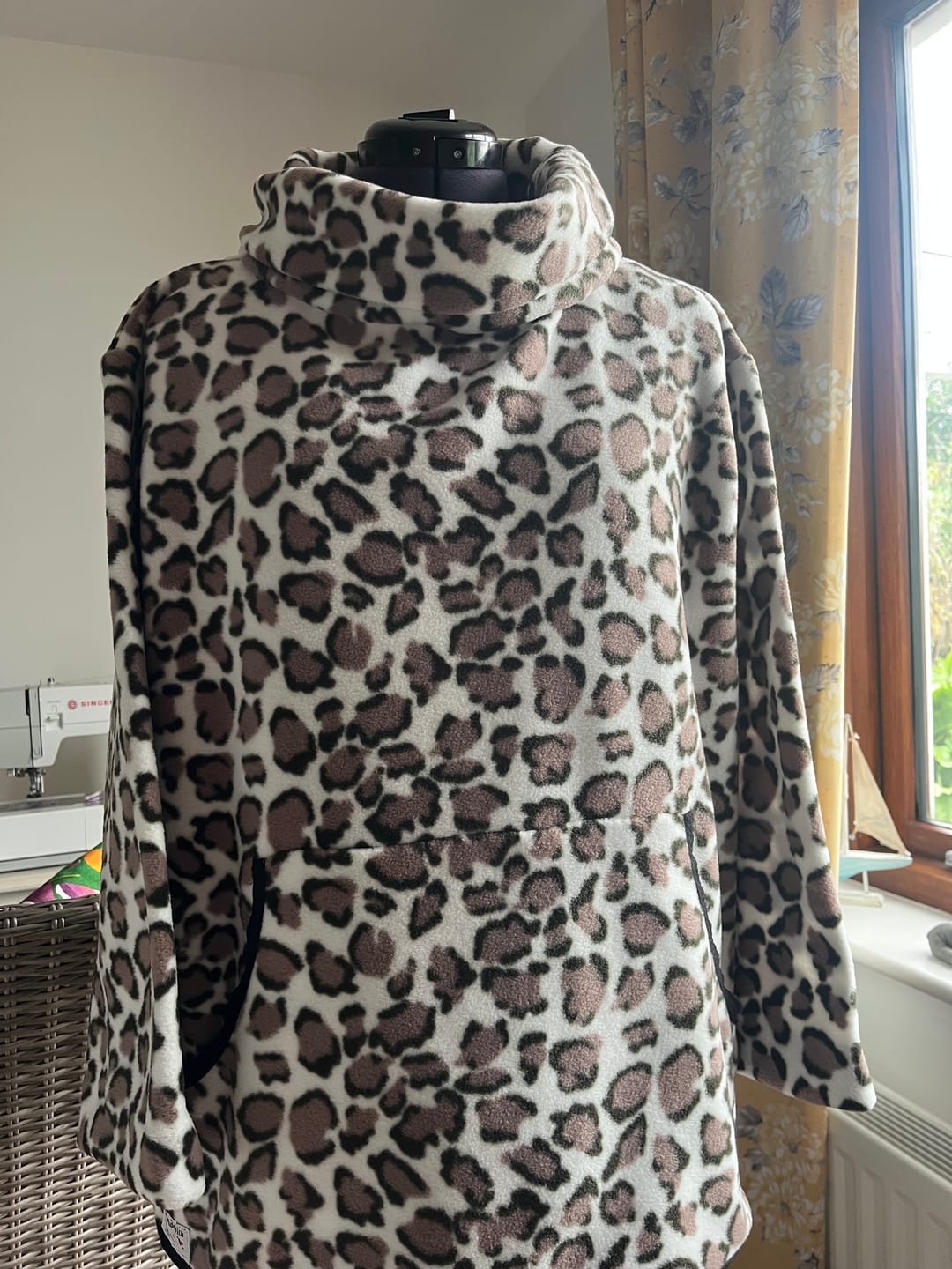Customer photo review of Leopard Anti Pill Polar Fleece Fabric