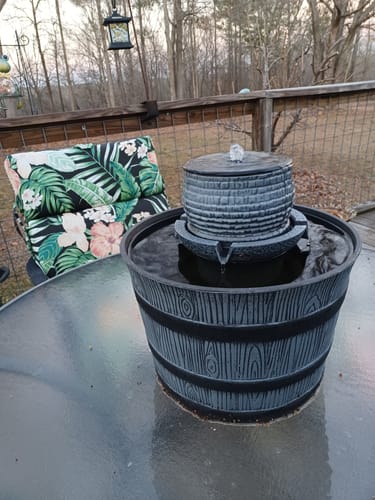 Customer photo review of Two Button Fountain Pump and Battery Compartment - no connection port