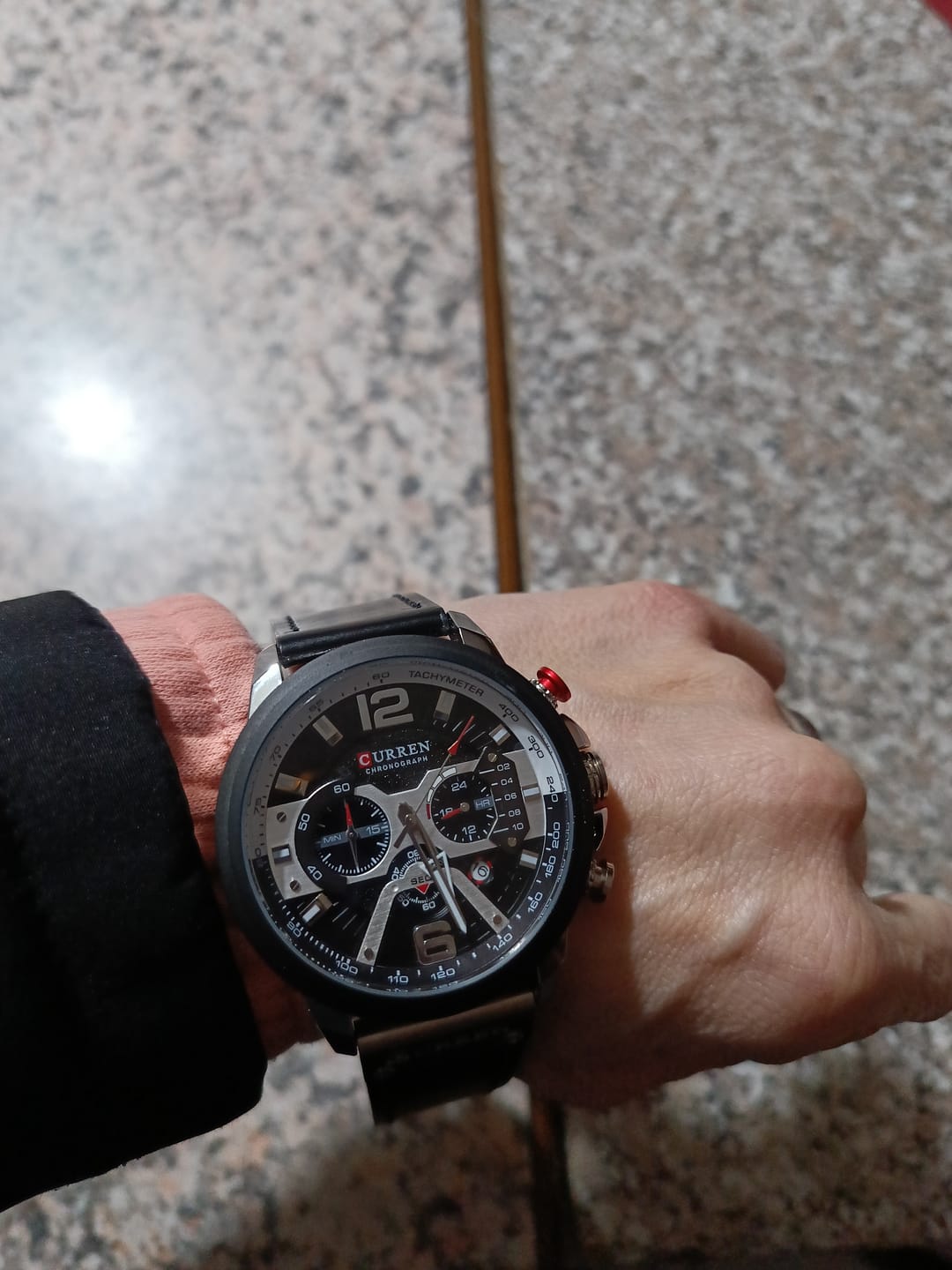 Customer photo review of Curren Galacticos® orologio uomo pelle