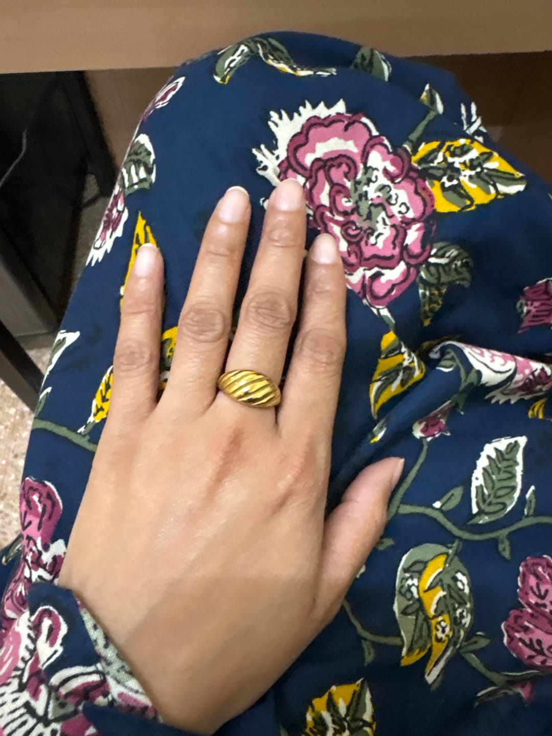 Customer photo review of Croissant Dome Ring