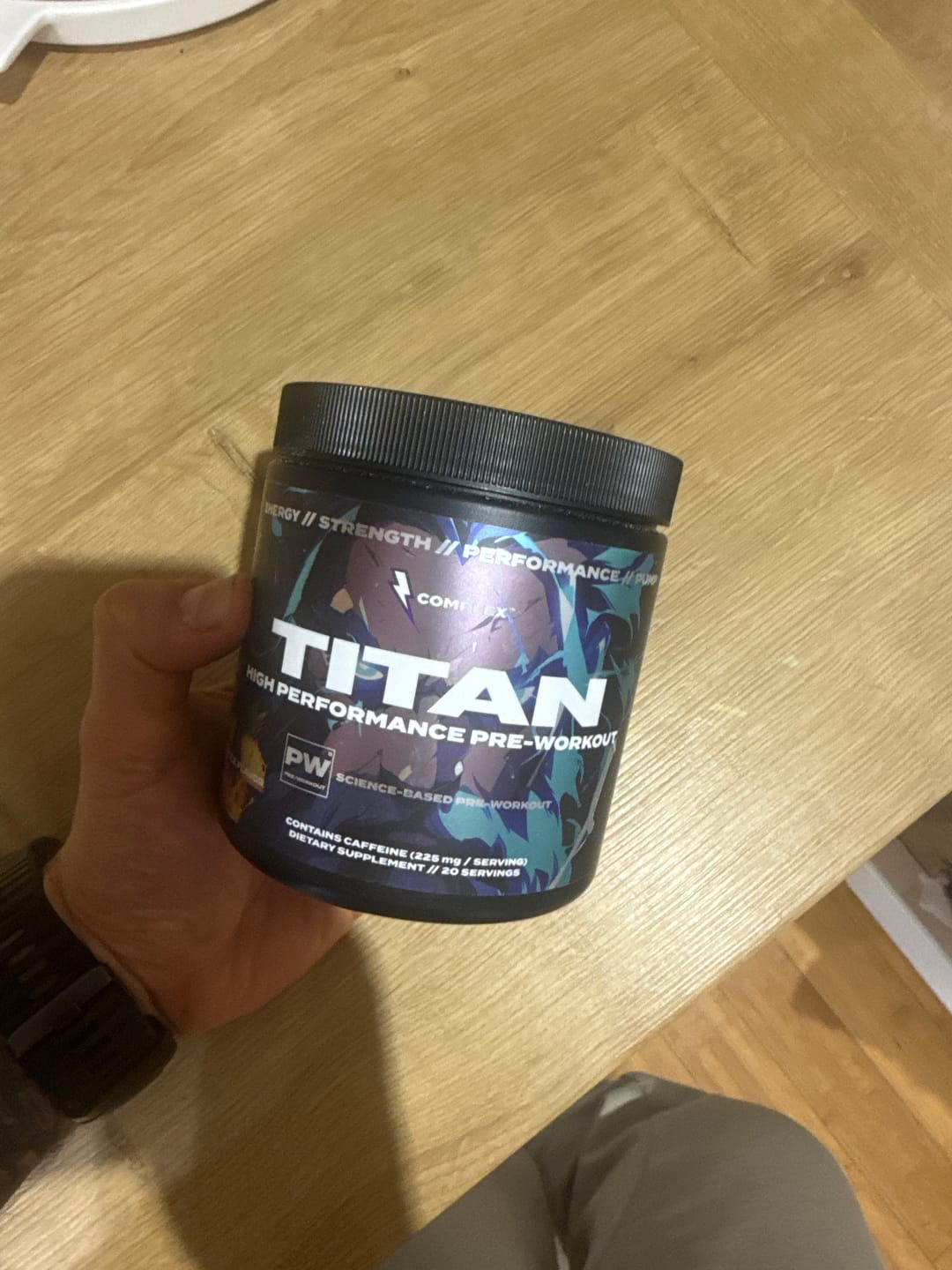 Customer photo review of Titan Pre-workout