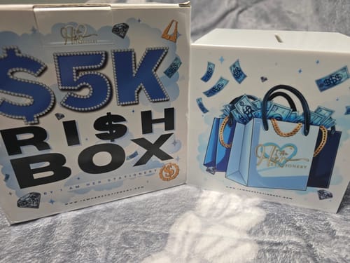 Customer photo review of ICY white| $5K Ri$h Box (6x6 covered edition)