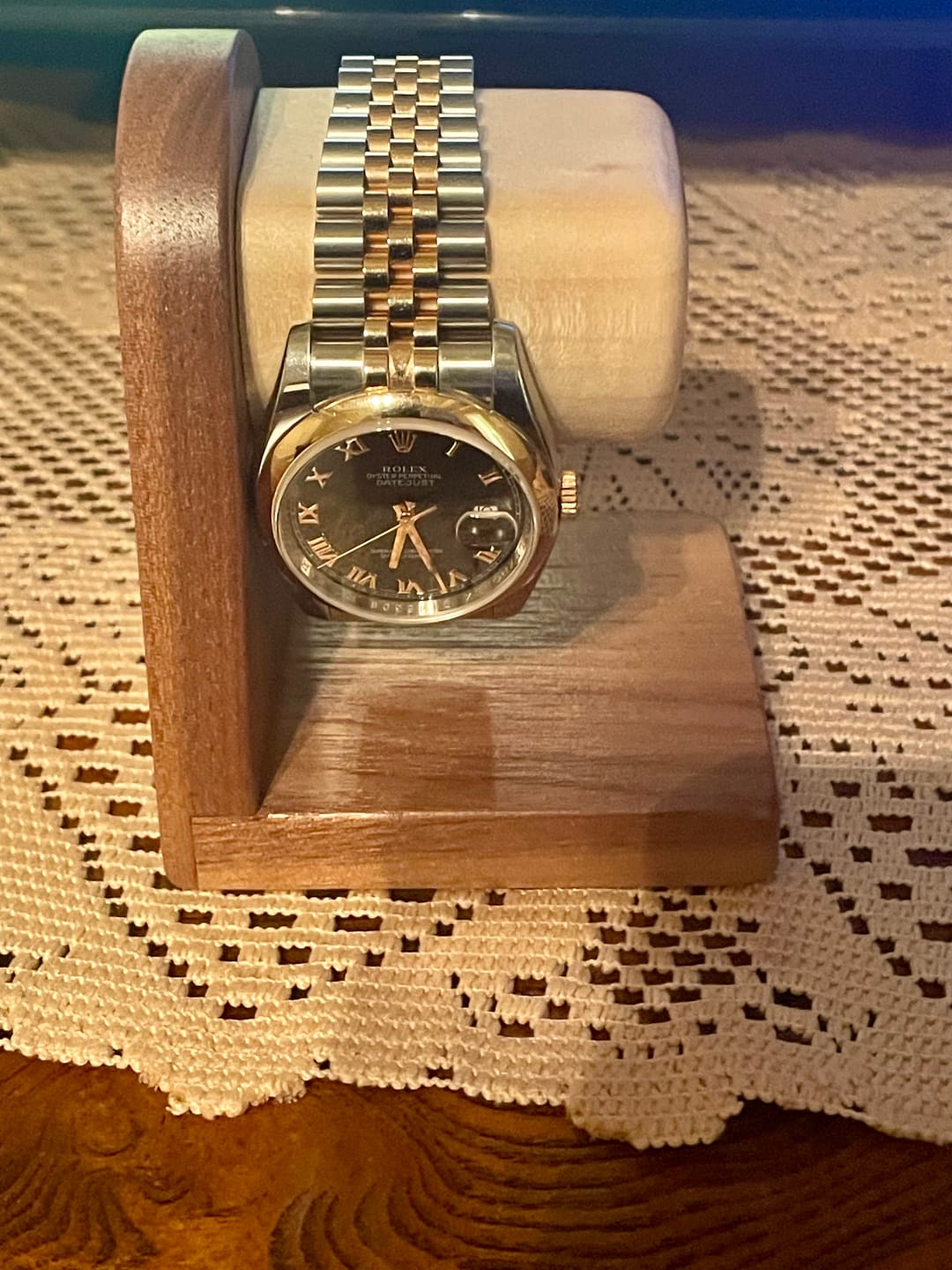 Customer photo review of Timestand S (Walnut) Watch Holder