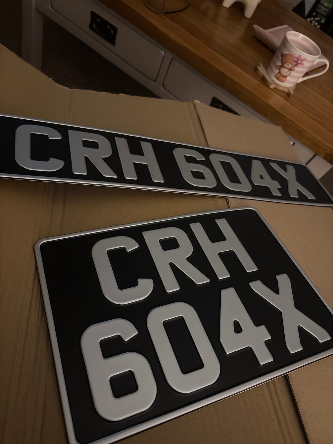 Customer photo review of Classic Metal Pressed Number Plate 520 x 111mm & 11 x 8 inches