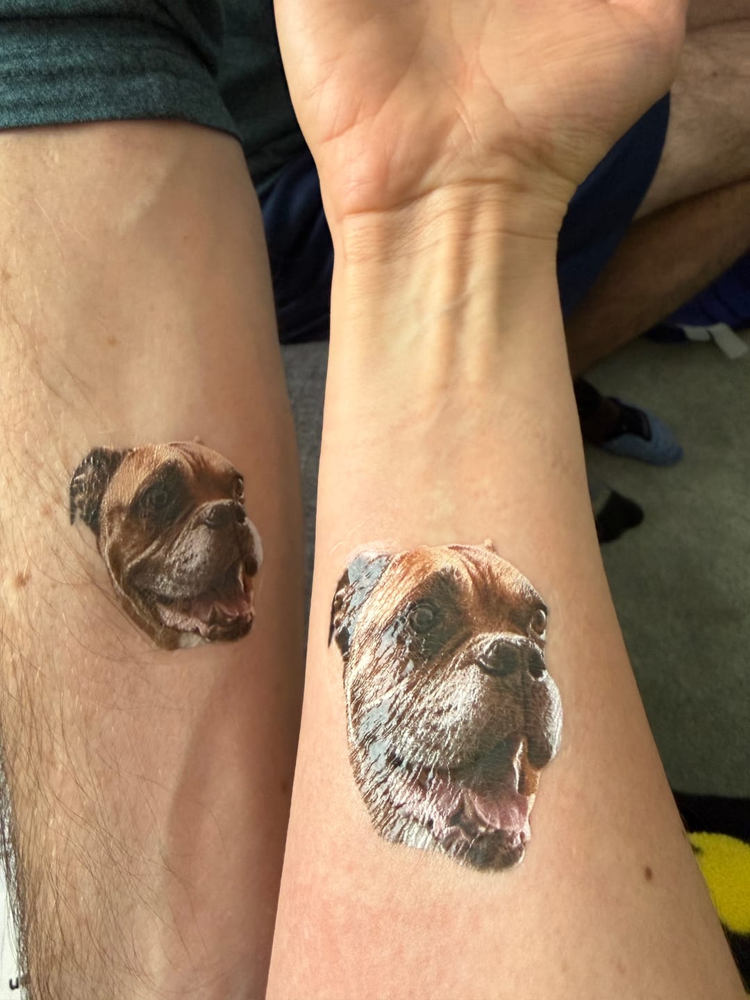 Customer photo review of Custom Photo Dog Face Cut-Out
