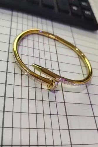 Customer photo review of Women Cubic Zirconia Gold-Plated Cubic Zirconia Bracelet