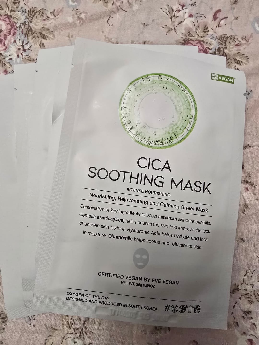 Customer photo review of Успокояваща маска за лице с Центела OOTD Cica Soothing Mask