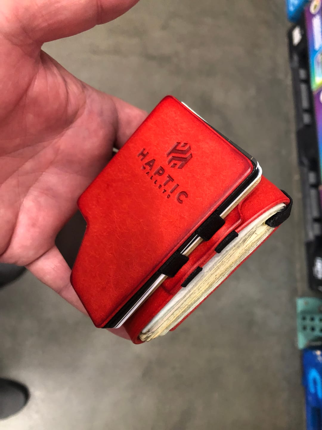 Customer photo review of The Cash Wrap (with brass magnetic clasp)