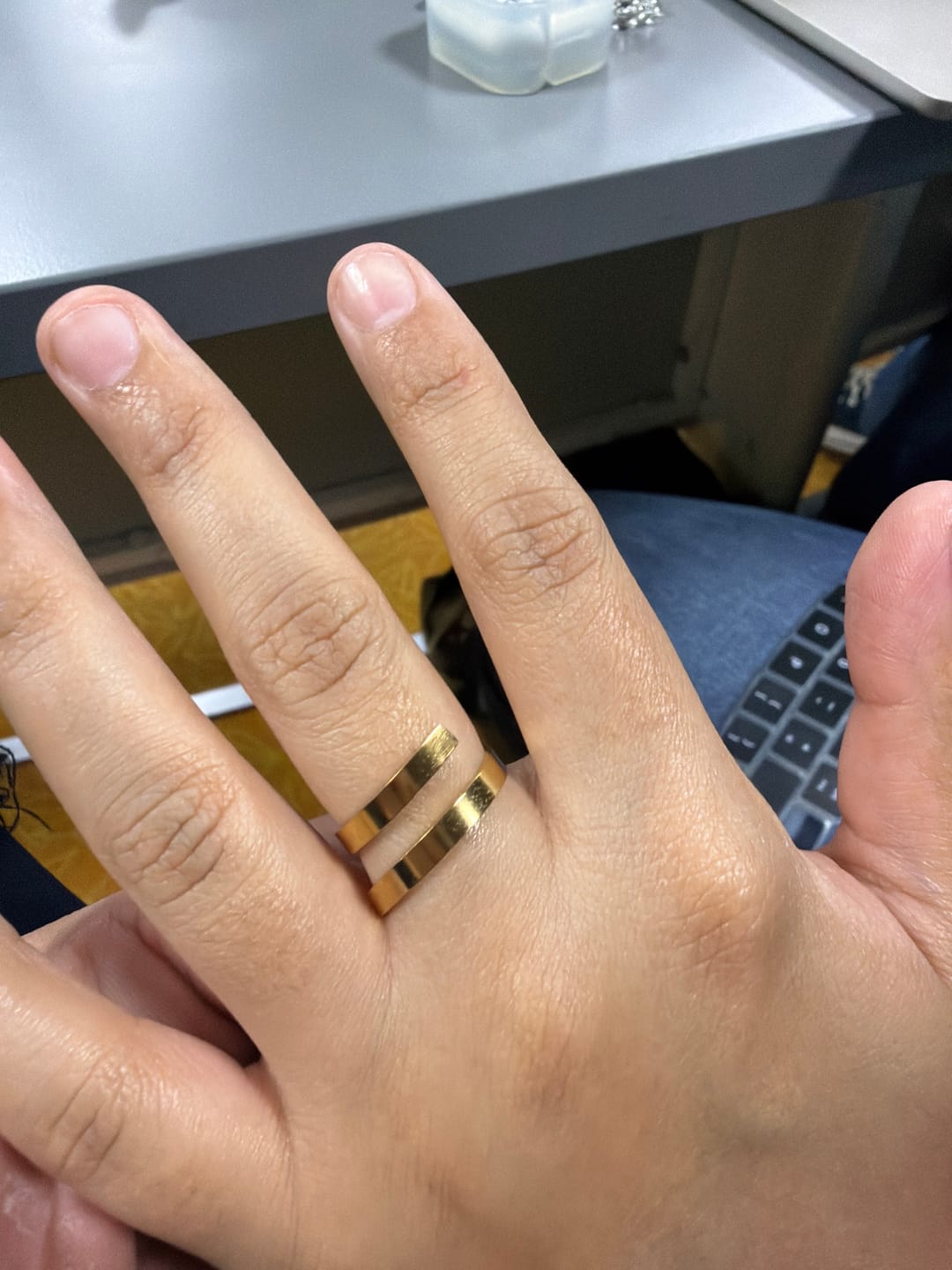 Customer photo review of Lovers Adjustable Ring