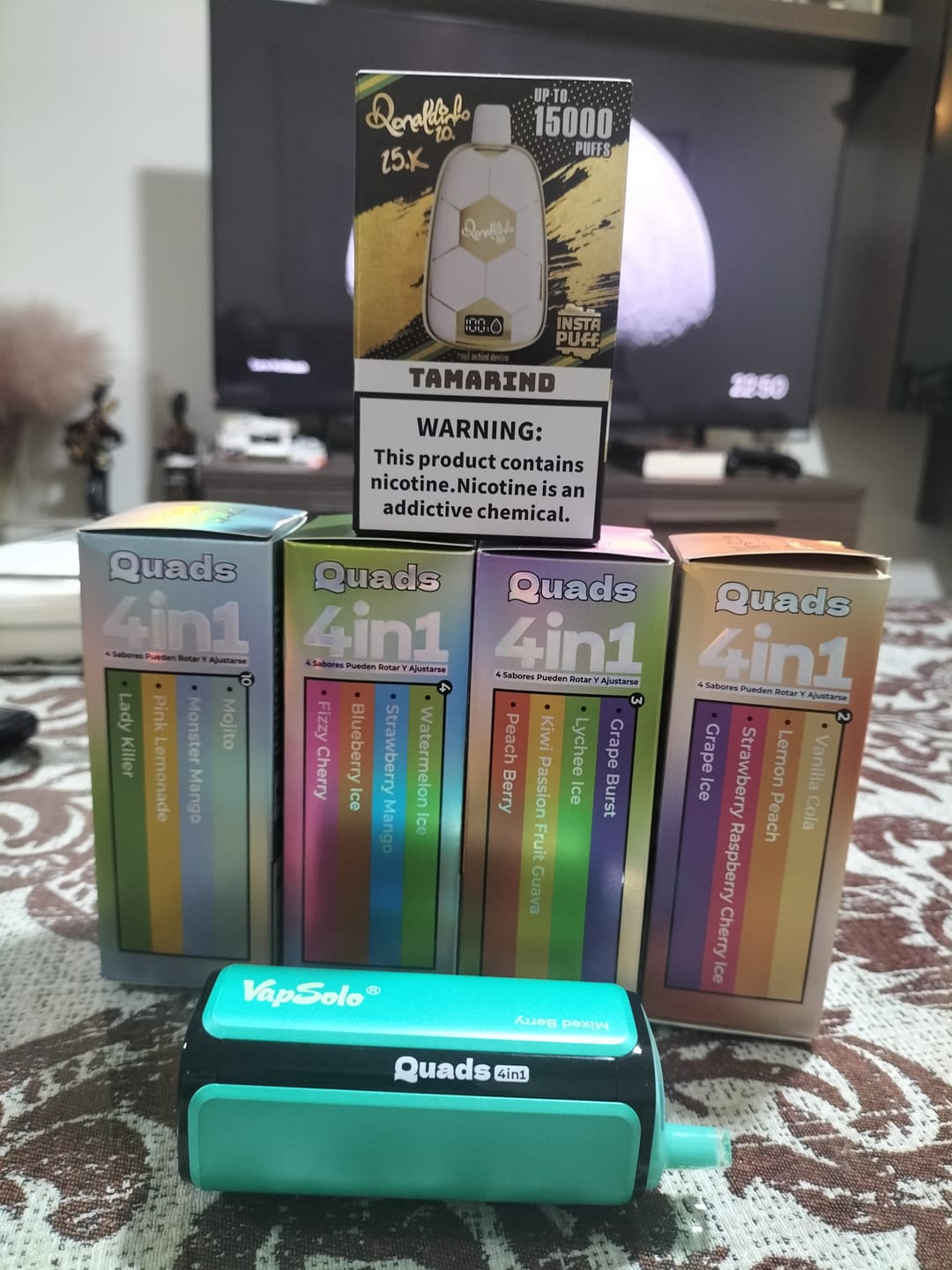 Customer photo review of VAPSOLO Quads 80k 4en1