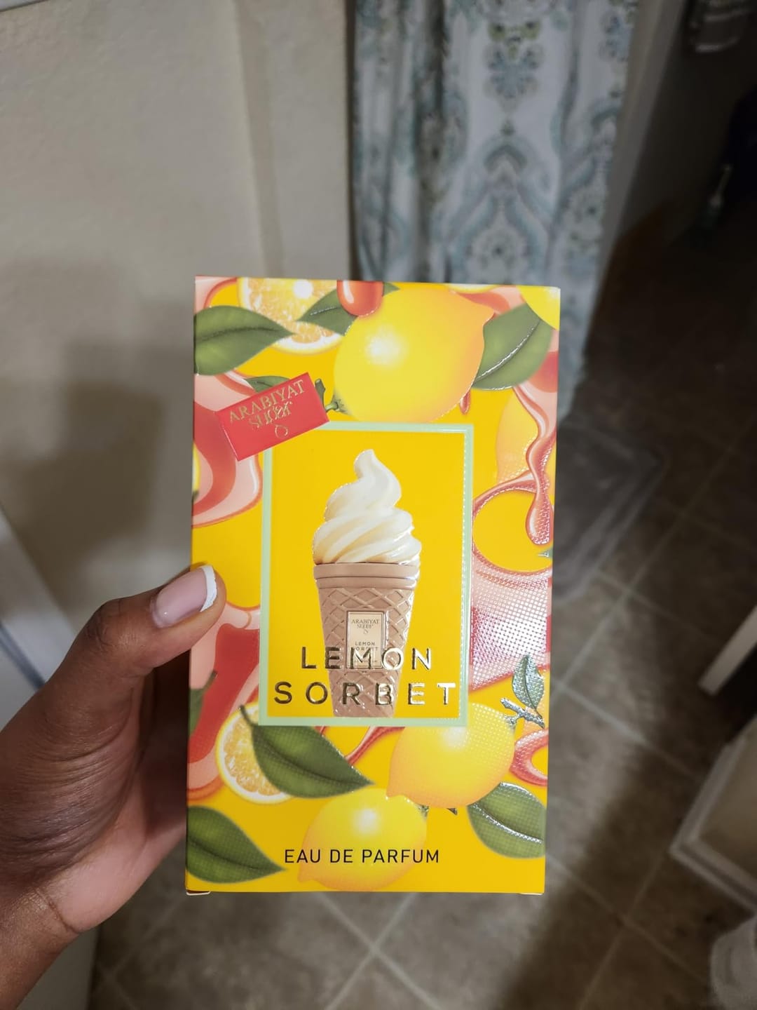Customer photo review of Arabiyat Sugar Lemon Sorbet Eau De Parfum 3.4FL.OZ