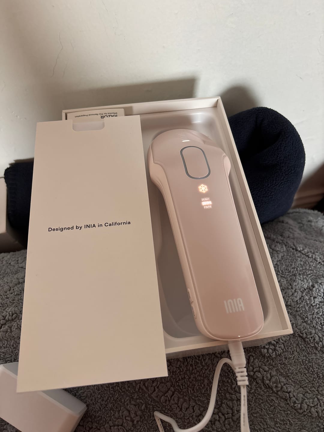 Customer photo review of INIA HAUTE Pro IPL Hair Removal Device