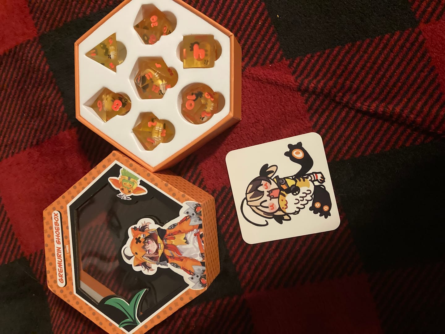 Customer photo review of PRE-ORDER | Gigi Murin Resin Dice Set | hololive English x MMG Exclusive