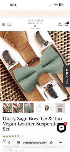 Customer photo review of Dusty Sage Necktie- Men’s Tie for Wedding