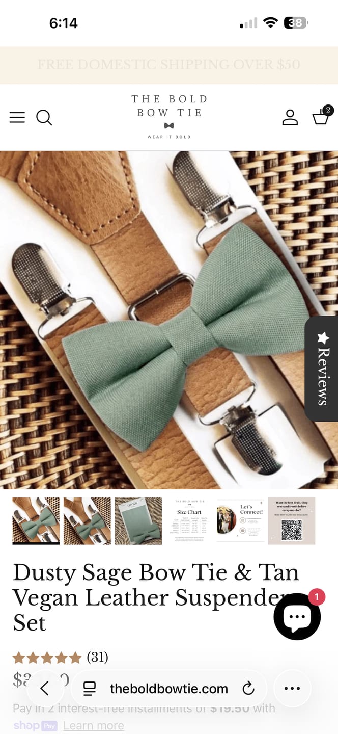 Customer photo review of Dusty Sage Necktie- Men’s Tie for Wedding