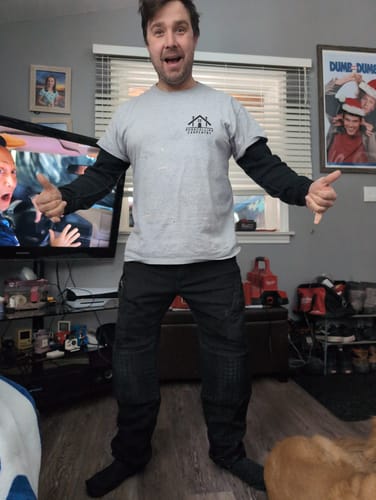 Customer photo review of FX-1 Slim Work Pants Blackout