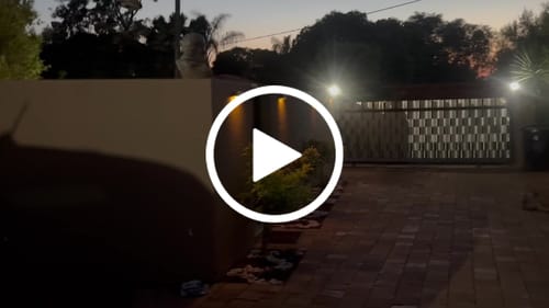 Customer video review of Solar Wall Light with Motion Sensor