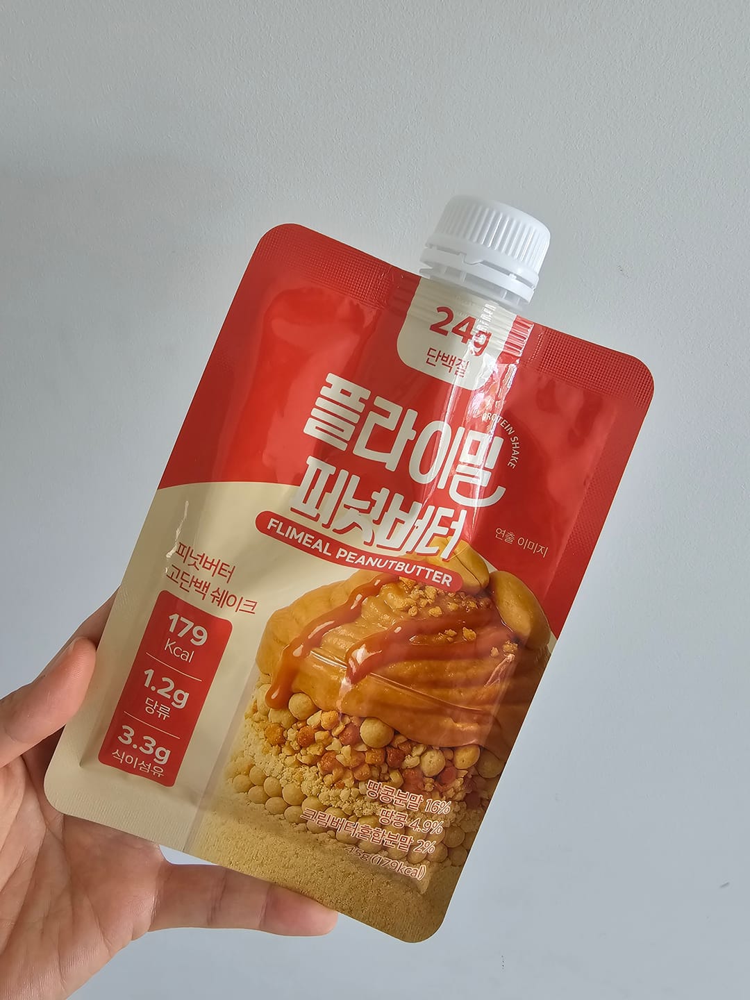 Customer photo review of FLIMEAL Protein Shake - Peanut Butter (45g x 7ea)