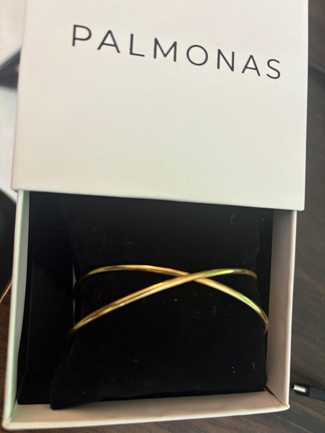 Customer photo review of Golden Crossover Kada Bracelet
