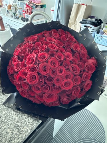 Customer photo review of Red Rose Bouquet - Valentines
