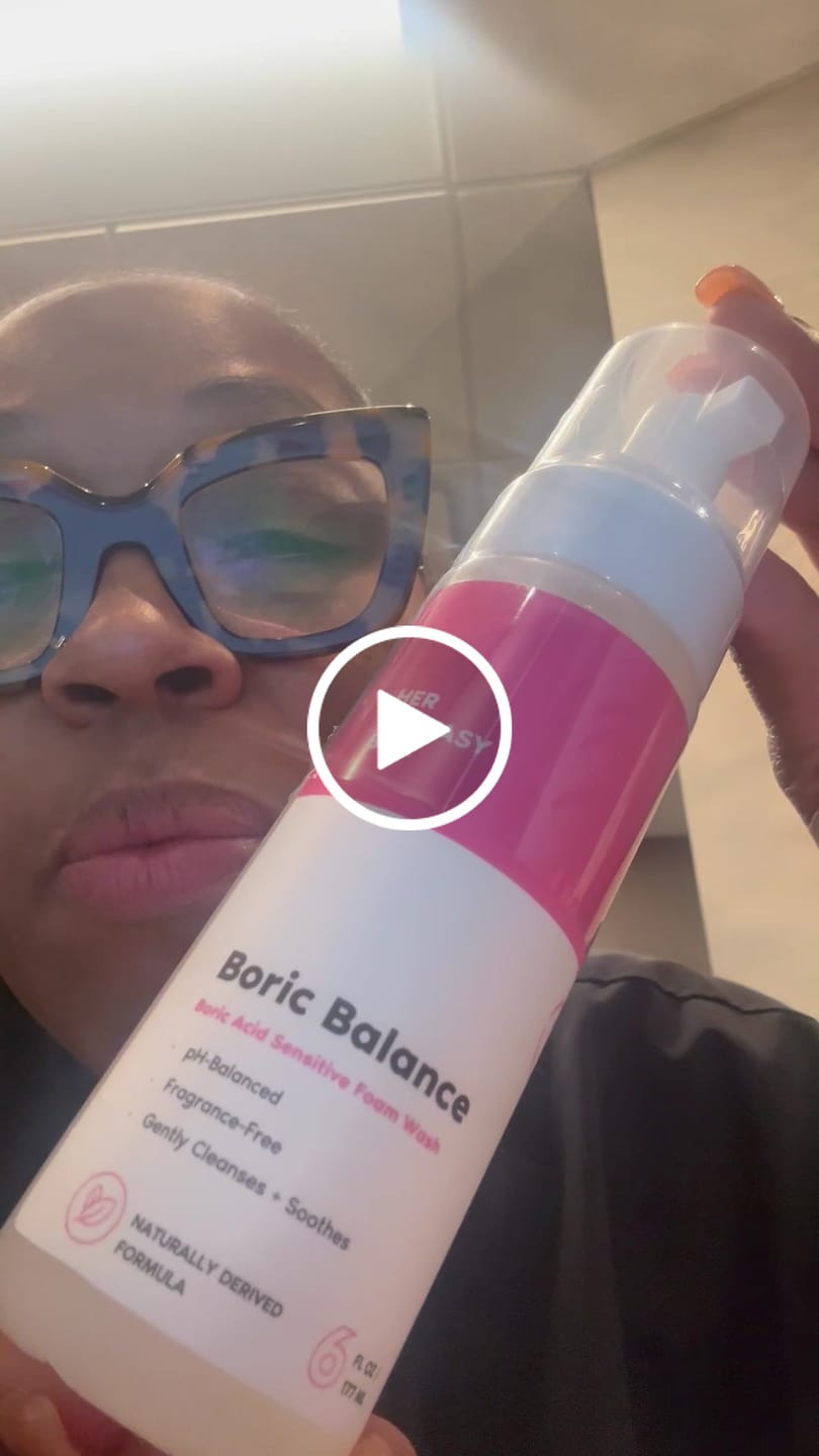 Customer video review of Boric Balance - Sensitive Boric Acid Foam pH Wash - Natural Ingredients